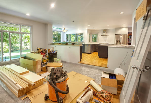 Professional Kitchen Island Installation technician working in Burlington, OH